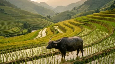 Hình ảnh minh họa cho việc giải mã giấc mơ thấy trâu bò mang ý nghĩa sâu sắc về tài lộc và sự nghiệp
