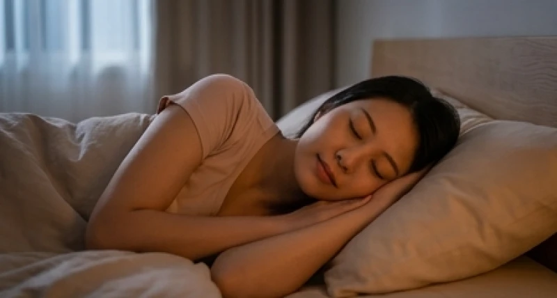 Người phụ nữ ngủ say với nét mặt bình yên rũ bỏ được những căng thẳng và nỗi đau thương trong tiềm thức