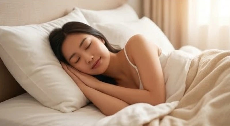 Cô gái trẻ đang ngủ say trên chiếc giường êm ái phản ánh sự vận hành của tiềm thức