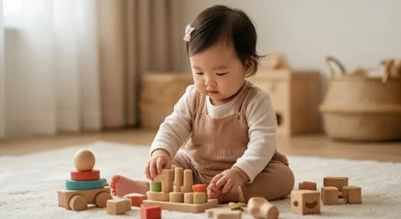 Bé gái đáng yêu đang chơi đùa đại diện cho năng lượng âm hướng về đời sống tinh thần và sự chữa lành