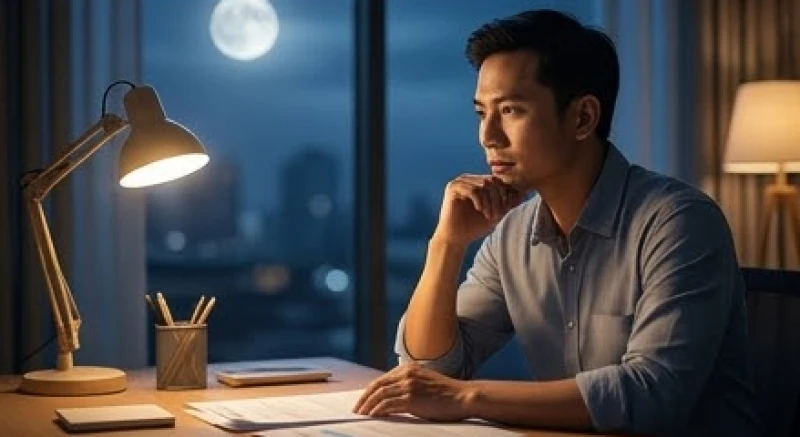 Mơ thấy vợ sinh con trai: Điềm báo, góc nhìn tâm lý & sổ mơ 7 Người đàn ông ngồi trầm tư suy nghĩ về áp lực tài chính và trách nhiệm gánh vác gia đình