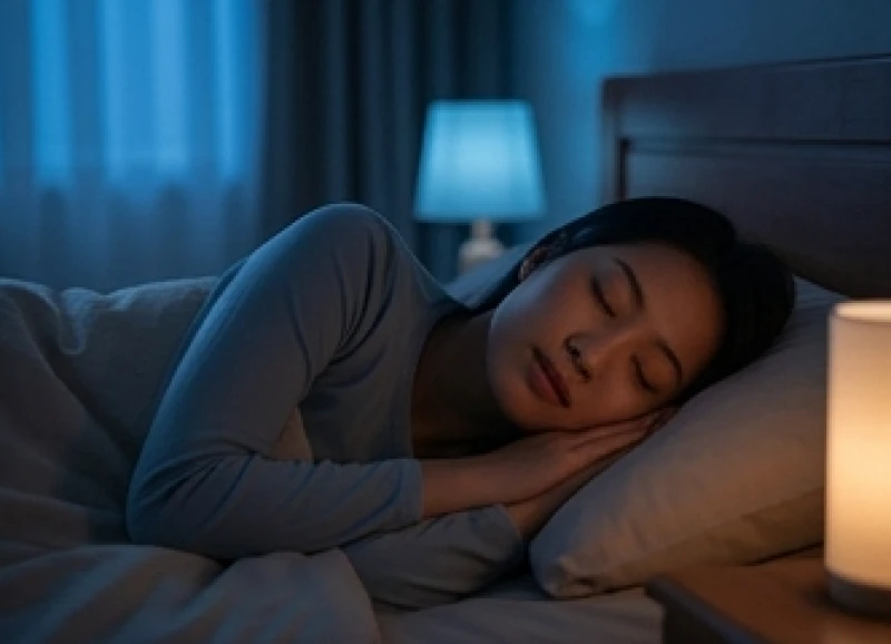 Gương mặt an bình của cô gái khi ngủ say tượng trưng cho việc giải tỏa áp lực tâm lý thay vì lo sợ