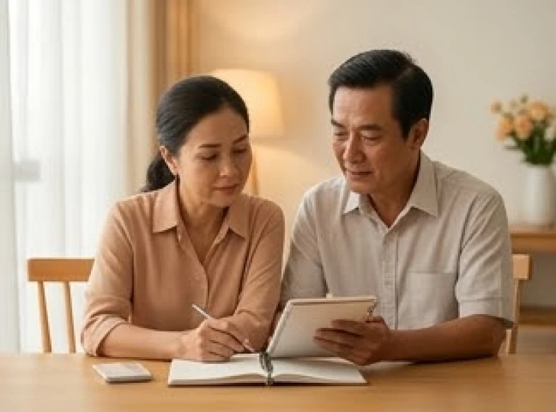 Cặp đôi cẩn trọng xem xét lại các kế hoạch chi tiêu tài chính gia đình trong năm