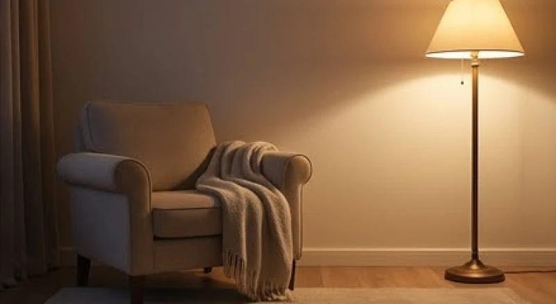 Mơ thấy hai người đàn ông đánh nhau: Điềm báo và số tài lộc 5 Không gian phòng khách ấm cúng với ánh đèn vàng nhẹ nhàng giúp làm dịu tâm trí sau ngày dài