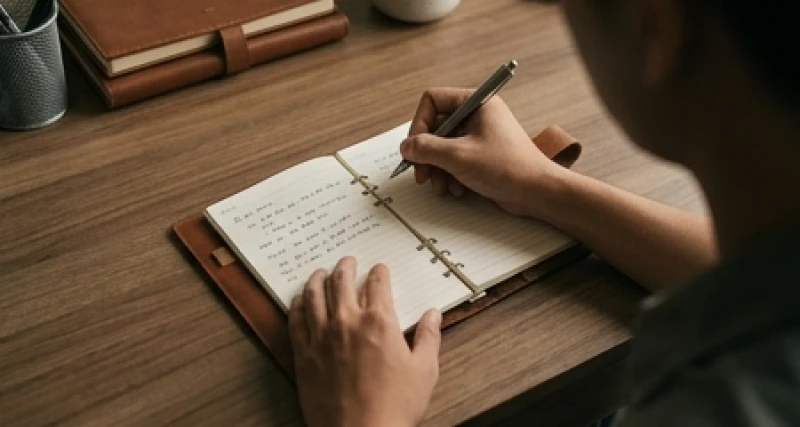 Sổ tay ghi chép lại những áp lực công việc và gia đình nhằm giải tỏa căng thẳng sau giấc mộng mâu thuẫn