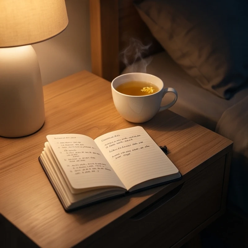 Mơ thấy bà chủ là điềm gì: Phân loại bối cảnh và bộ số may mắn 7 Cuốn sổ tay nhỏ ghi chú các công việc dang dở đặt trên bàn cạnh tách trà hoa cúc an thần