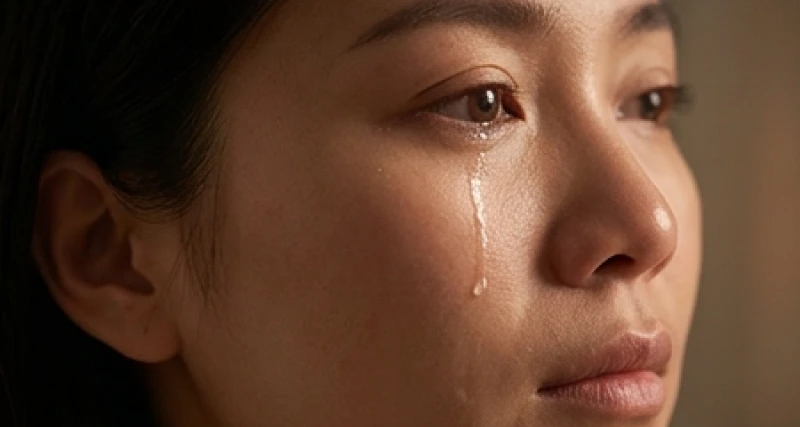 Giọt nước mắt của sự nhẹ nhõm và tĩnh tại tuôn rơi tượng trưng cho hành Thủy mang lại nhiều tài lộc