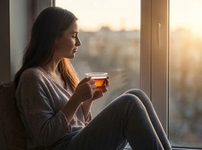 Mơ thấy bị cướp: Phân tích điềm báo từng bối cảnh & số may mắn 9 Người phụ nữ ngồi thư giãn nhâm nhi tách trà ấm bên bệ cửa sổ đón ánh nắng ban mai