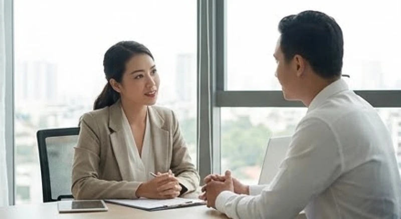 Mơ thấy mẻ răng không chảy máu: Điềm báo và bộ số dân gian 4 Hai nhân viên văn phòng đang trao đổi công việc một cách điềm tĩnh và thấu hiểu