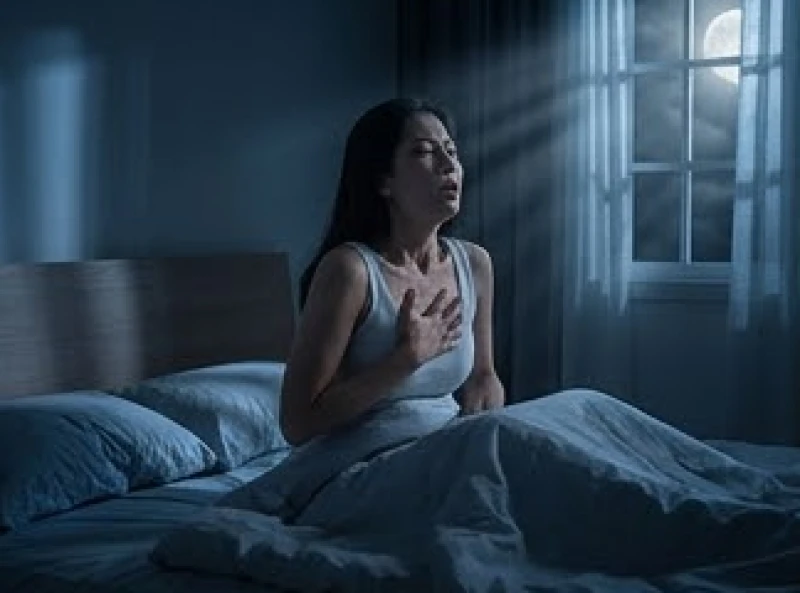 Người phụ nữ giật mình tỉnh giấc giữa đêm toát mồ hôi do ám ảnh giấc mơ thiên tai