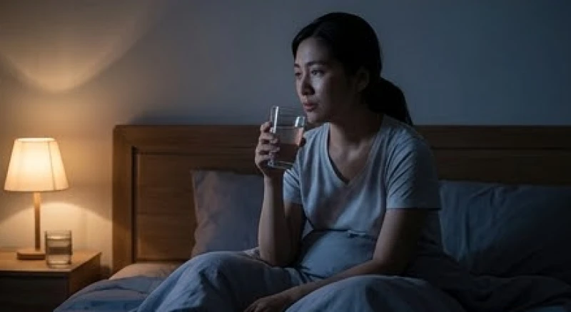Mơ thấy nồi cơm: Điềm báo cát hung, gia đạo & số may mắn 5 Người trưởng thành đang ngồi uống nước lọc vào ban đêm sau khi giật mình tỉnh dậy từ một giấc ngủ sâu