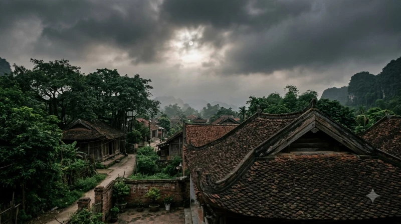 Giờ hoàng đạo hợp tuổi Dần: cẩm nang tra cứu theo từng Can Chi 12 Bầu trời mây đen vần vũ che khuất ánh sáng mặt trời thể hiện sự bế tắc của giờ hắc đạo