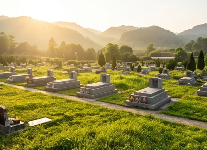 Văn khấn tảo mộ tiết Thanh Minh: 3 bài cúng chuẩn và giờ đẹp 4 Không gian nghĩa trang bình yên ngập tràn ánh nắng ấm áp của buổi sáng trong những ngày đầu tiết Thanh Minh