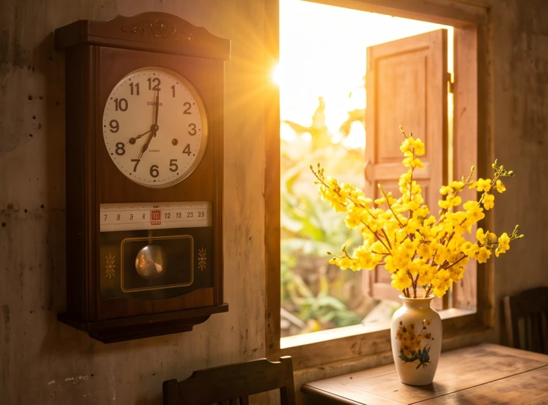 Bước qua cửa chính vào đúng khung giờ Thìn sáng mùng 1 để đón trọn vẹn luồng sinh khí từ mặt trời