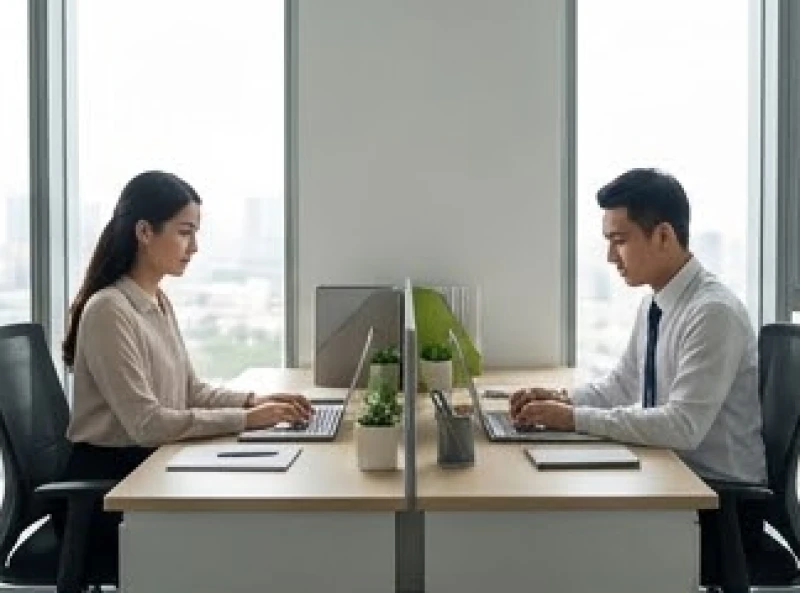 Nhật thực là điềm gì: Giải mã phong thủy, kiêng kỵ và giấc mơ 5 Hai đồng nghiệp bình tĩnh ngồi làm việc độc lập thay vì tranh luận gay gắt