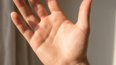 Lòng bàn tay người mở rộng hiển thị chi tiết gò Kim Tinh trên bàn tay dưới ánh sáng tự nhiên