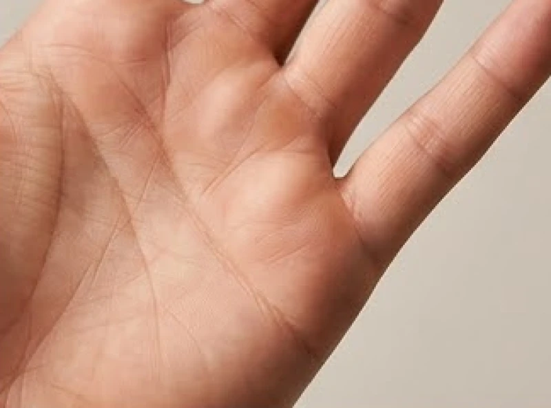 Vị trí gò Thủy Tinh đầy đặn nằm ngay sát phần gốc của ngón tay út trên bàn tay