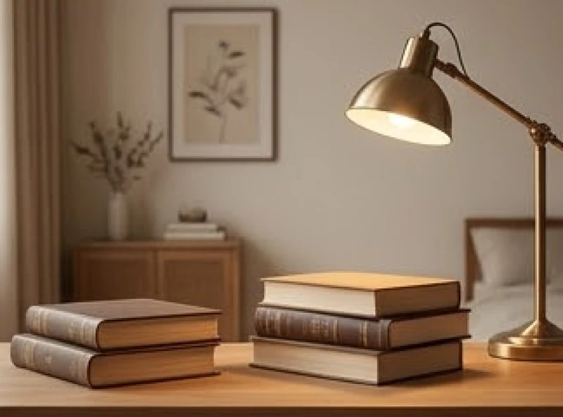 Tháng tốt xấu của tuổi Tuất năm 2026: Lịch đại cát và kiêng kỵ 9 Góc học tập gọn gàng với ánh đèn vàng ấm áp và những cuốn sách dày được xếp ngay ngắn trên kệ gỗ.