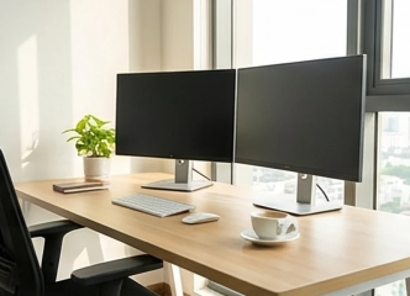 Thiết kế góc làm việc dành cho người tuổi Tân Mùi với bàn gỗ tự nhiên và không gian ngập tràn ánh sáng