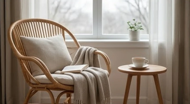 Góc đọc sách nhỏ tĩnh lặng cạnh cửa sổ giúp làm dịu tâm trí và xoa dịu những căng thẳng ngầm trong đời sống tình cảm