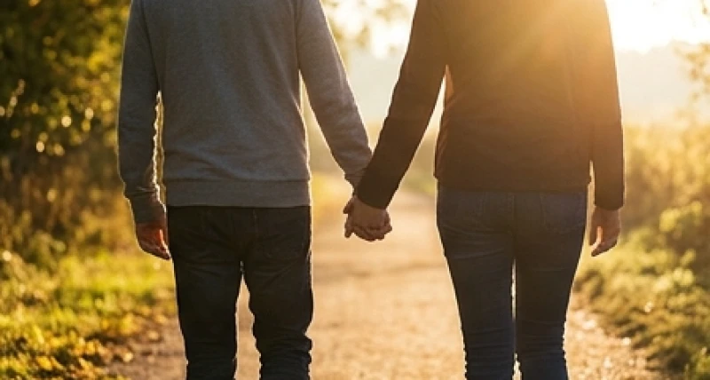 Mơ thấy được thả khỏi tù: Giải mã cảm xúc & bộ số tài lộc 4 Hai người nắm tay nhau bước đi trên con đường ngập tràn ánh nắng bình minh rực rỡ
