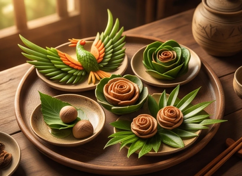 Khay trầu cau têm cánh phượng truyền thống đại diện cho sự gắn kết vợ chồng bền chặt