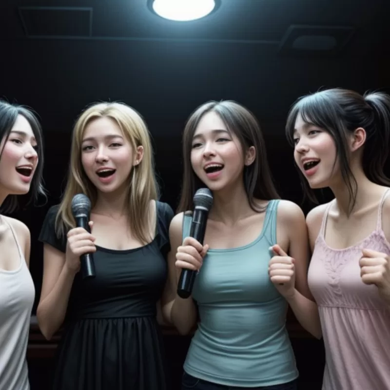 Hát karaoke vui vẻ cùng bạn bè