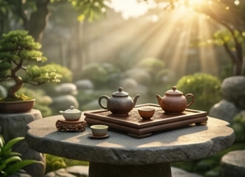 Cuộc sống an nhàn, thưởng trà lúc xế chiều của gia chủ ở độ tuổi trung vận