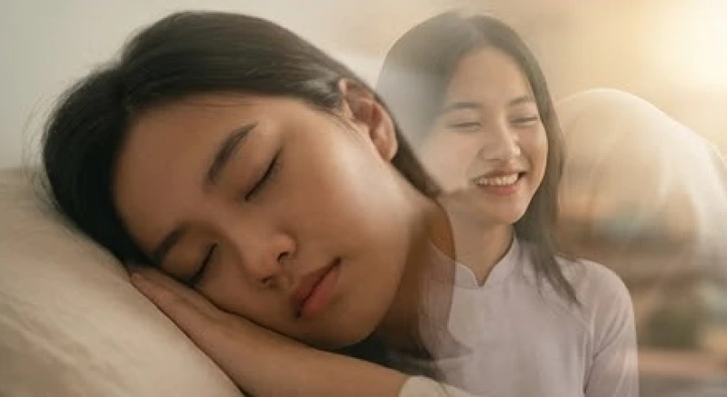 Hình ảnh mờ ảo của một người bạn cũ xuất hiện lặp đi lặp lại trong ký ức của người đang ngủ