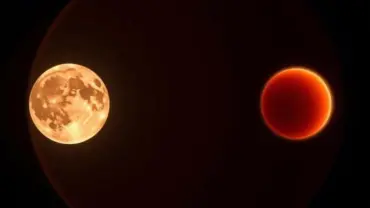 Lunar eclipse phenomenon