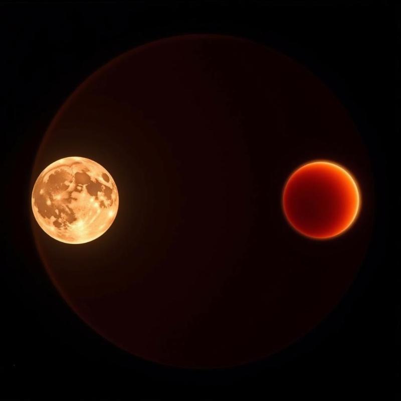 Lunar eclipse phenomenon