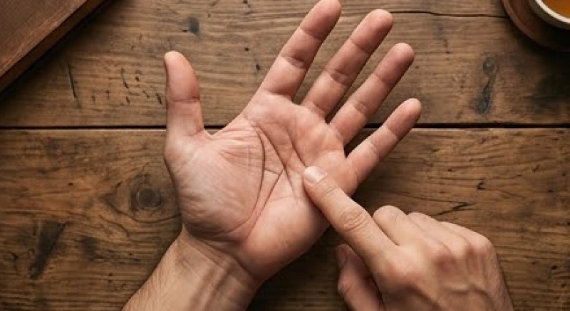 Các nếp nhăn và hình dáng khác nhau của đường tình duyên trên bàn tay nam giới