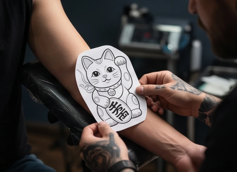 Người tuổi Tý nên tránh xa hình xăm Mèo thần tài để không phá vỡ cấu trúc phong thủy cá nhân