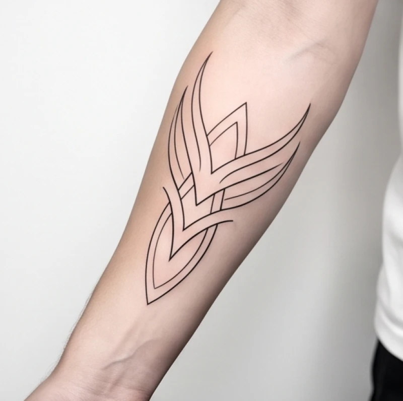 Hình xăm hoa văn hợp tuổi Tuất: Quy tắc đường nét ngũ hành 5 Hình xăm Tribal thiết kế thanh mảnh với tính đối xứng tuyệt đối và nhiều khoảng trống thoáng đãng