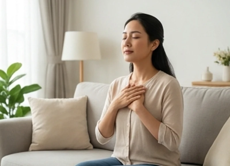 Thực hành kỹ thuật hít thở sâu để lấy lại sự bình tĩnh khi bất ngờ gặp chuyện chẳng lành