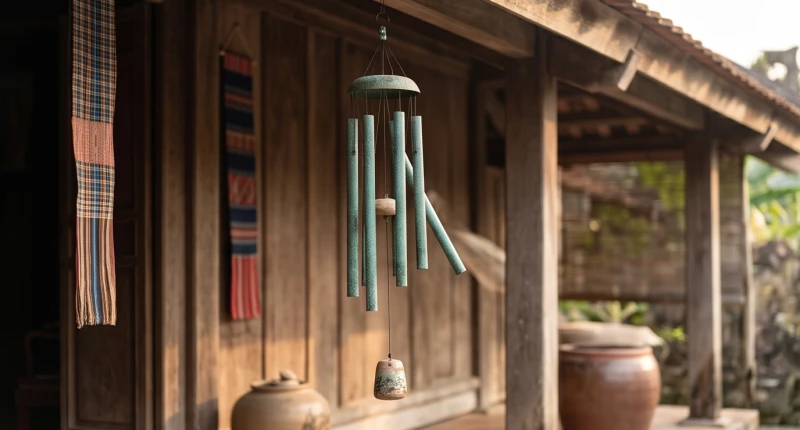 Tuổi Tuất sinh con năm nào tốt: Chọn năm đẹp và hóa giải xung khắc 12 Chiếc chuông gió bằng đồng treo lơ lửng trước hiên nhà xua tan luồng không khí u ám ngột ngạt bên trong