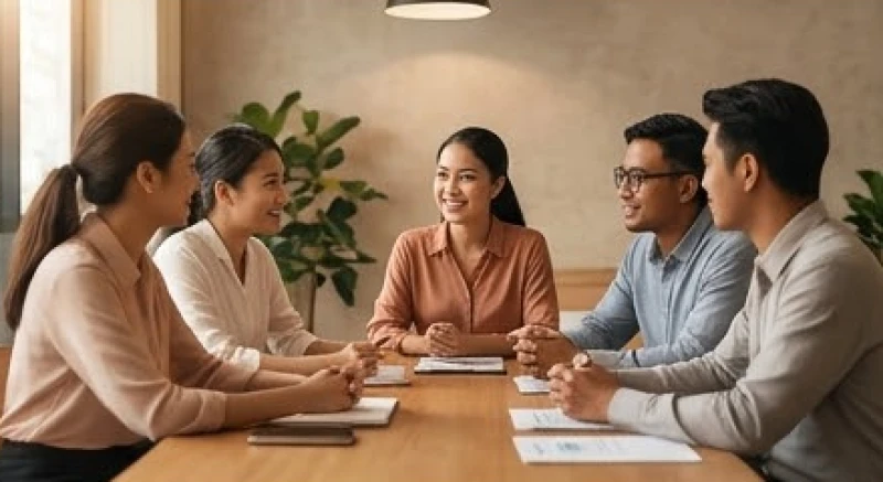Sự hòa giải nhẹ nhàng giữa các đồng nghiệp trong môi trường làm việc thông qua một buổi gặp gỡ cởi mở