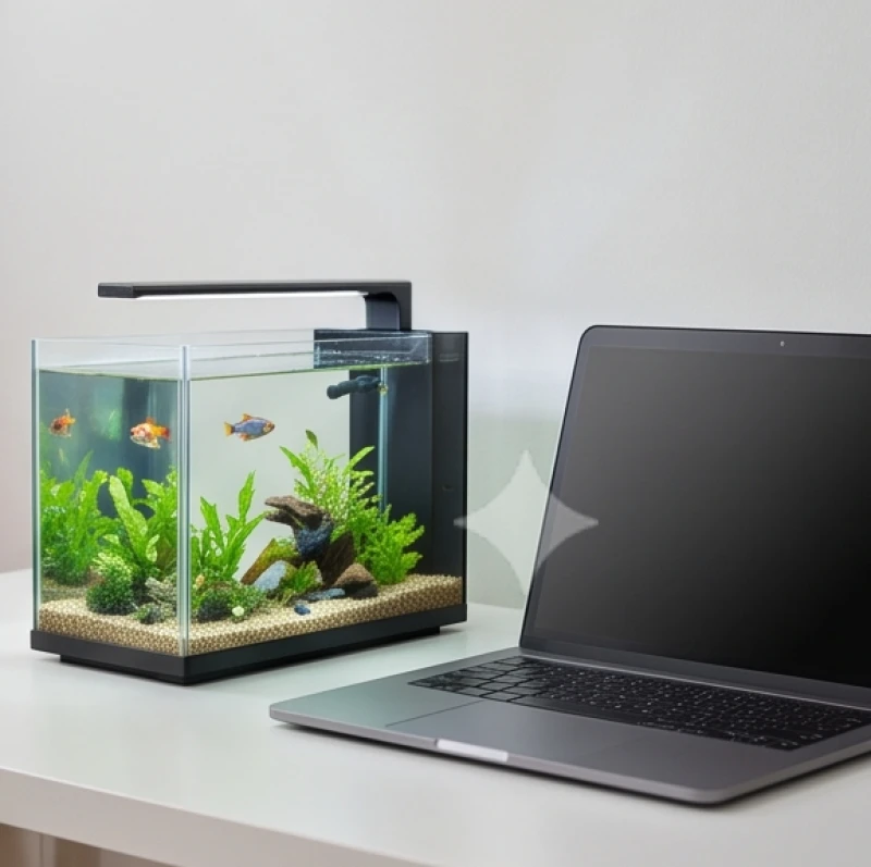 Trang trí bàn làm việc với yếu tố Thủy để hóa giải phong thủy tương khắc
