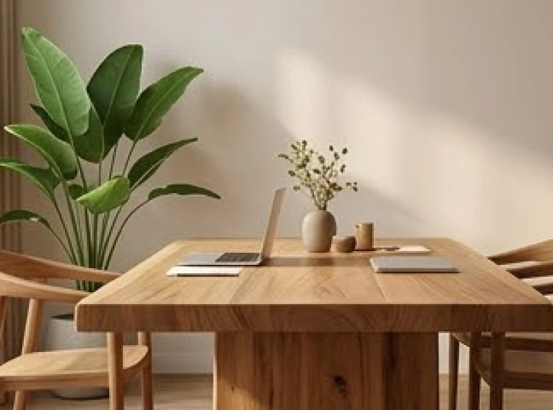 Tuổi Thìn mệnh gì: tra cứu nạp âm và quy tắc hóa giải 8 Không gian làm việc chung với bàn gỗ tự nhiên và chậu cây xanh tán rộng hài hòa