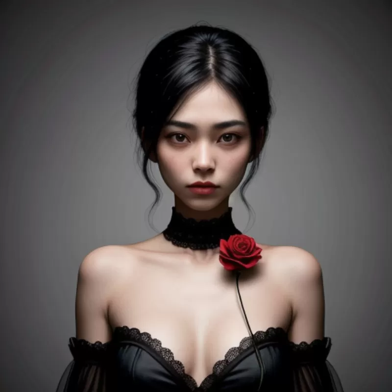 Hoa hồng đen héo úa