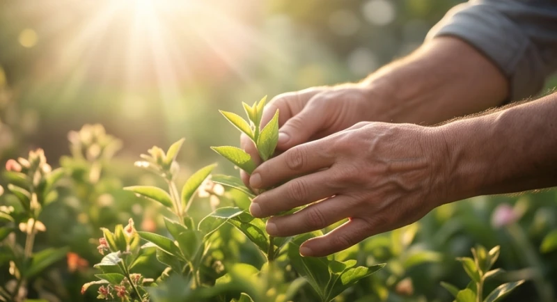 Mơ thấy sở thú: Giải mã điềm báo tâm lý và con số may mắn 5 Bàn tay nhẹ nhàng vuốt ve tán lá xanh non trong khu vườn ngập tràn ánh nắng ấm áp buổi sớm