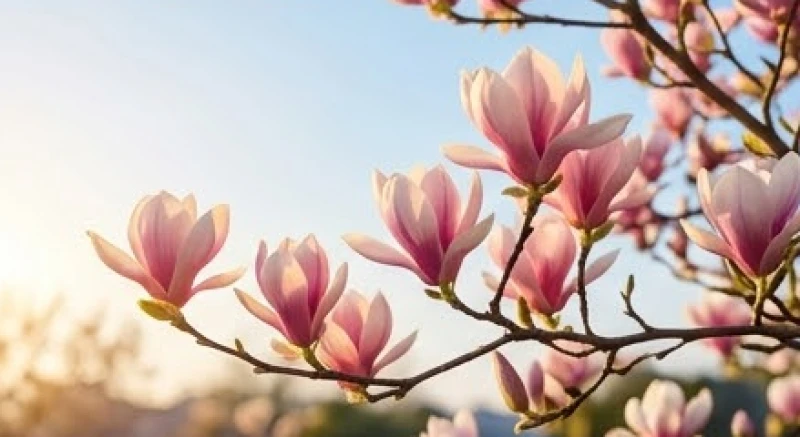 Cành hoa mộc lan bung nở rực rỡ dưới ánh nắng ban mai báo hiệu những cơ hội tốt đẹp cho các mối quan hệ tình cảm