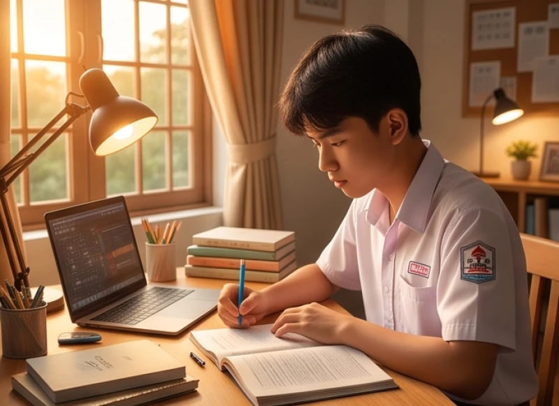 Tử vi tuổi Nhâm Thìn 2012 năm 2026: sao hạn và lịch thi cử 1 Học sinh lứa tuổi dậy thì tập trung giải bài tập trong không gian học tập tại nhà
