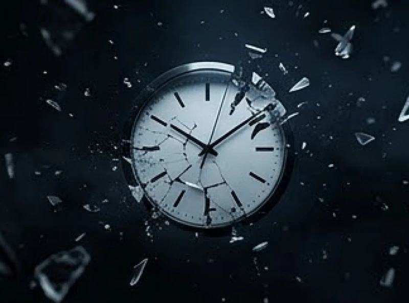 Mơ bị bắt cóc: Giải mã điềm báo tâm lý và cách hóa giải 7 Chiếc đồng hồ vỡ nát giữa vùng không gian hỗn độn đại diện cho sang chấn tâm lý và quá khứ đau buồn