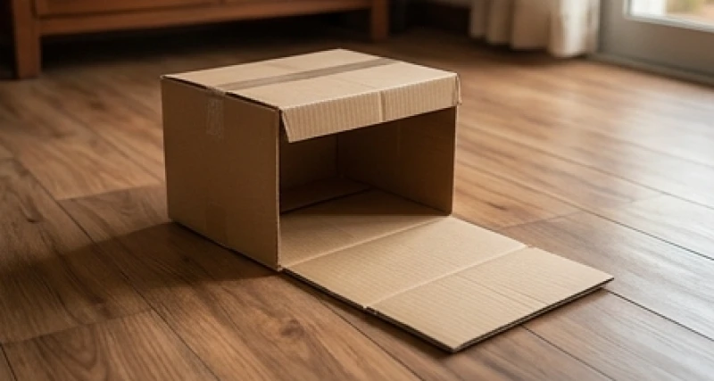 Dơi con bay vào nhà là điềm gì: Ý nghĩa mầm lộc và cách xử lý 8 Hộp bìa carton và tấm bìa cứng được chuẩn bị sẵn để bọc lấy động vật nhỏ một cách an toàn