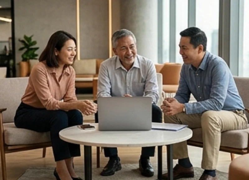 Các cổ đông đang cùng nhau thảo luận và thống nhất định hướng phát triển của mô hình khởi nghiệp