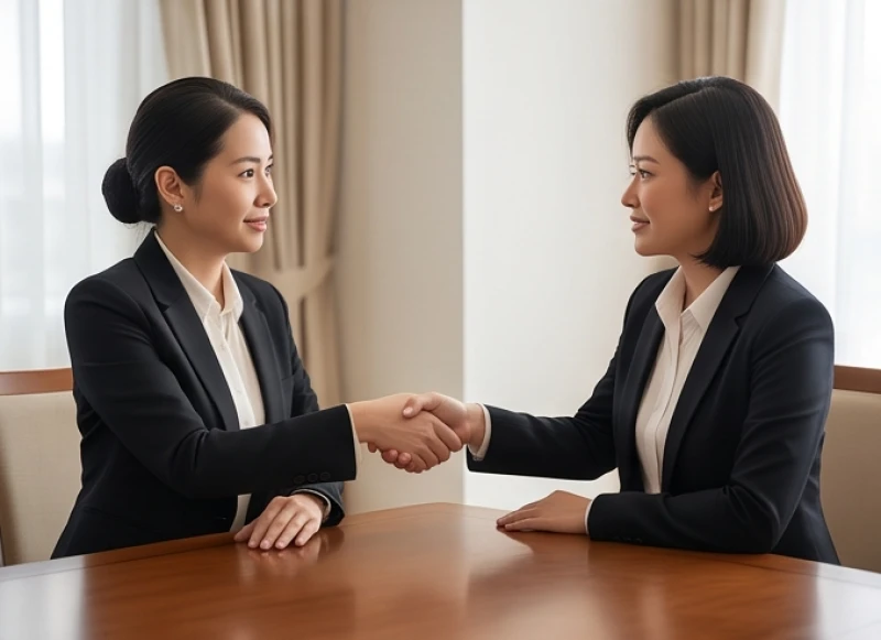 Tử vi trọn đời tuổi Giáp Tý 1984 nữ mạng: diễn biến 18-51 tuổi 9 Cái bắt tay chân thành giữa hai người phụ nữ thể hiện sự tin tưởng trong quan hệ đối tác
