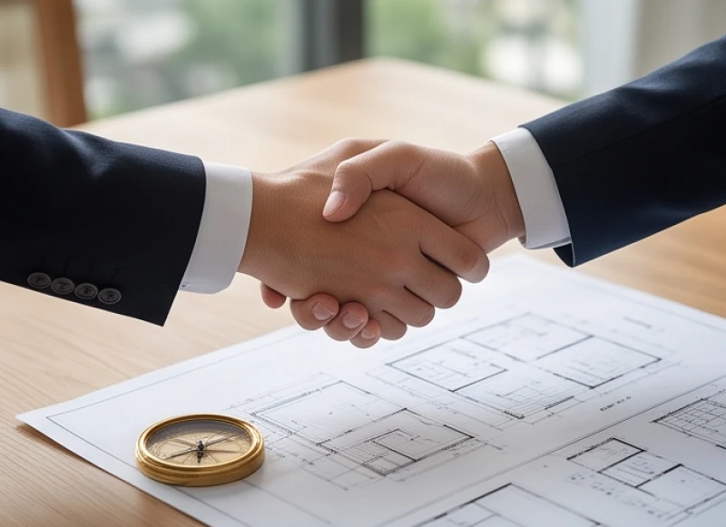 Cái bắt tay hợp tác kinh doanh tượng trưng cho sự kết hợp ăn ý với tuổi Nhâm Thìn và Ất Mùi