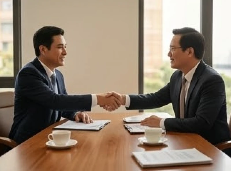 Tuổi Kỷ Mão 1999: Bản mệnh, hướng nhà và cách ứng dụng phong thủy 10 Hai đối tác kinh doanh bắt tay nhau trong không gian sang trọng thể hiện sự tin tưởng