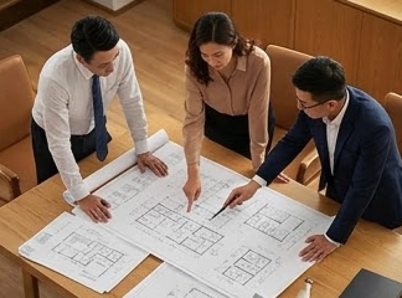 Tam hợp tuổi Ngọ: Phân tích ngũ hành theo từng năm sinh 7 Ba người đồng cấp đang cùng nhau thảo luận chiến lược kinh doanh trên bàn làm việc